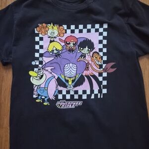 Powerpuff Girls Black Graphic T-Shirt for Kids